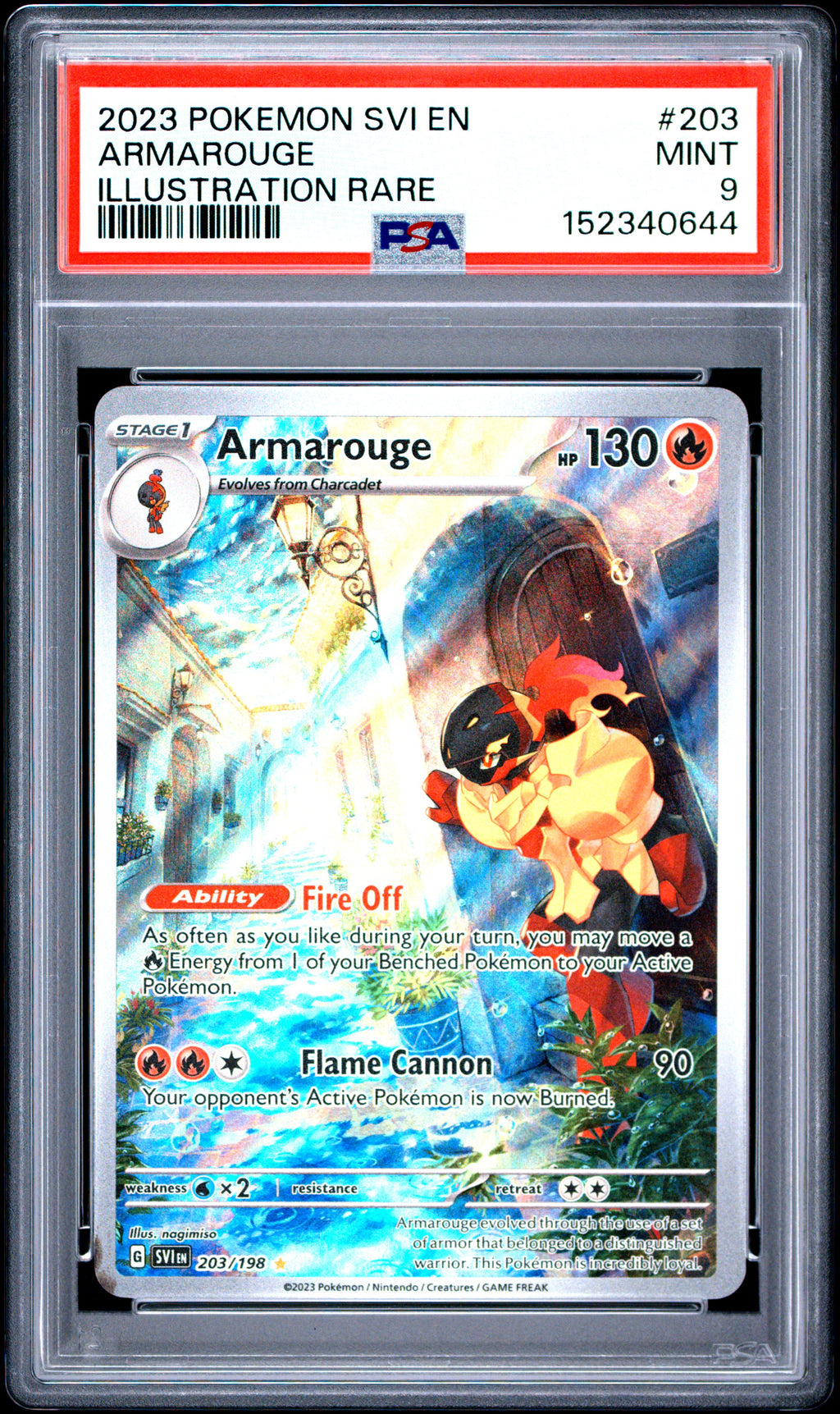 PSA 9 Armarouge #203 - Illustration Rare