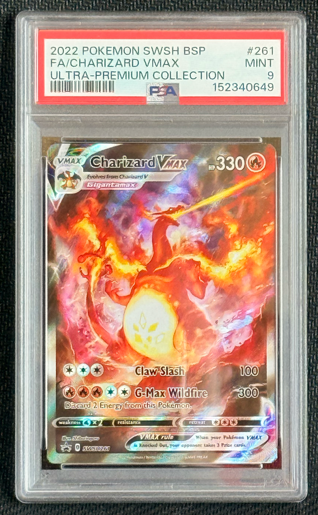 PSA 9 Charizard VMAX #SWSH261 - Ultra-Premium Collection