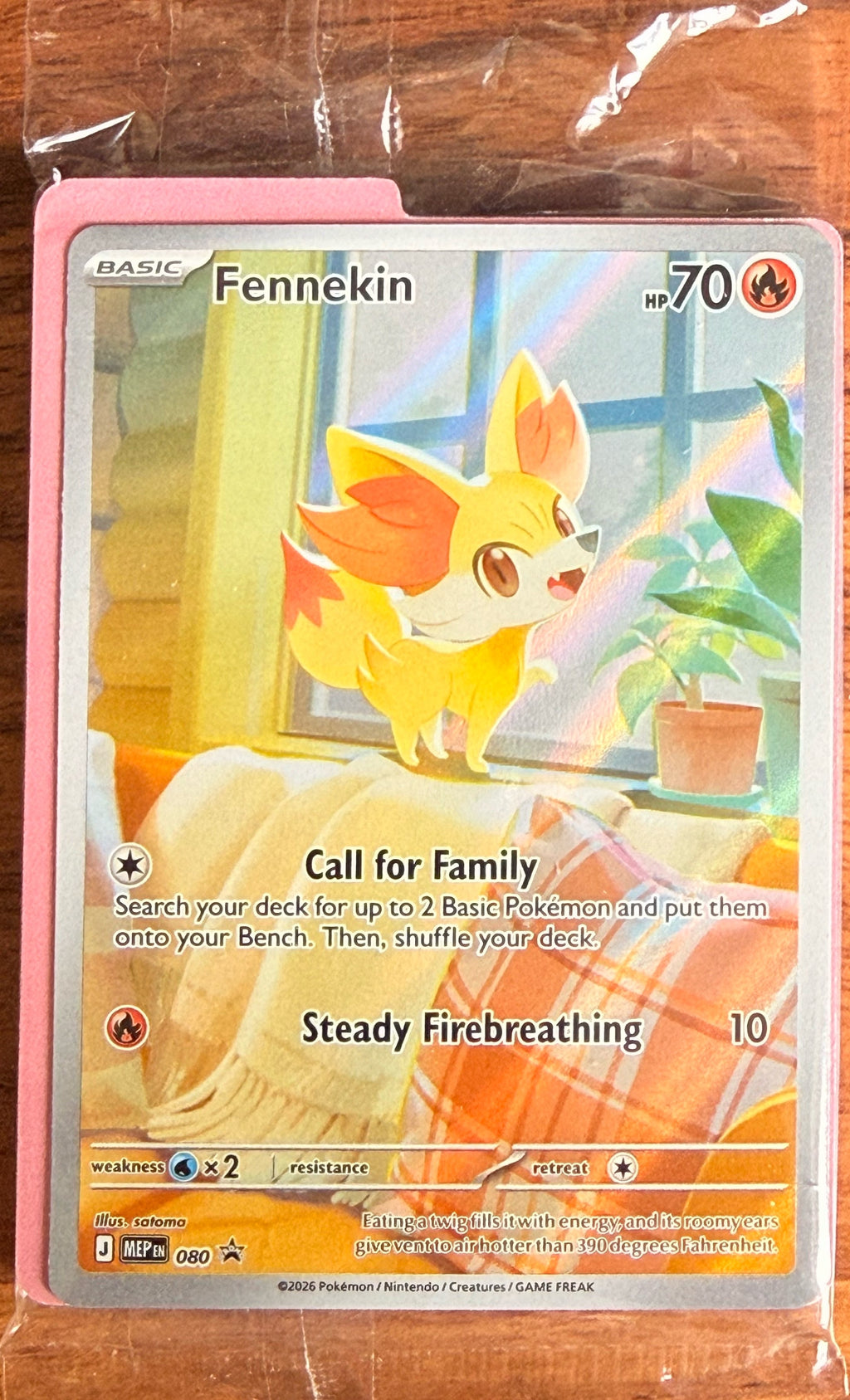 Fennekin 80/86 Black Star Promo