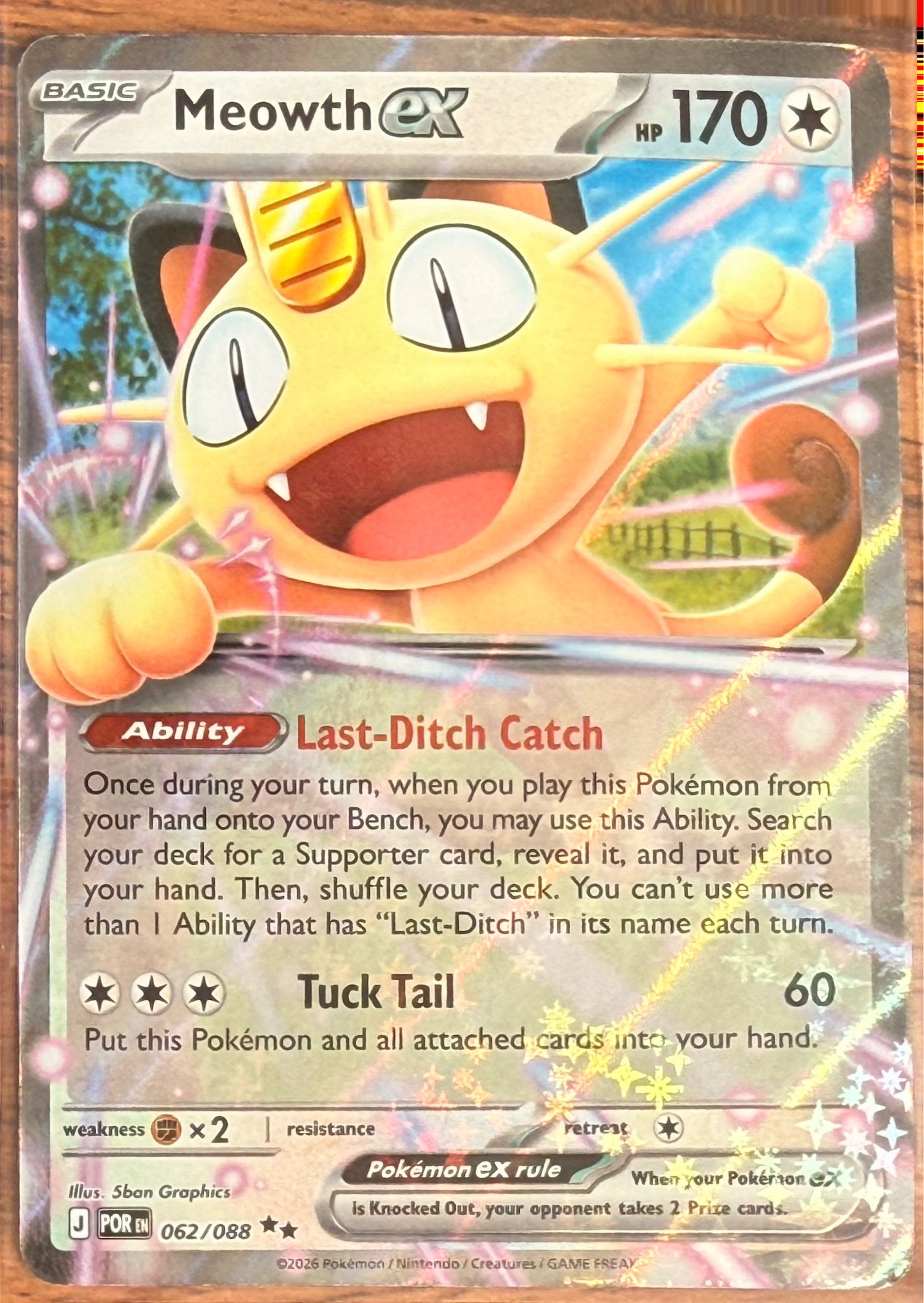 Meowth ex 062/088