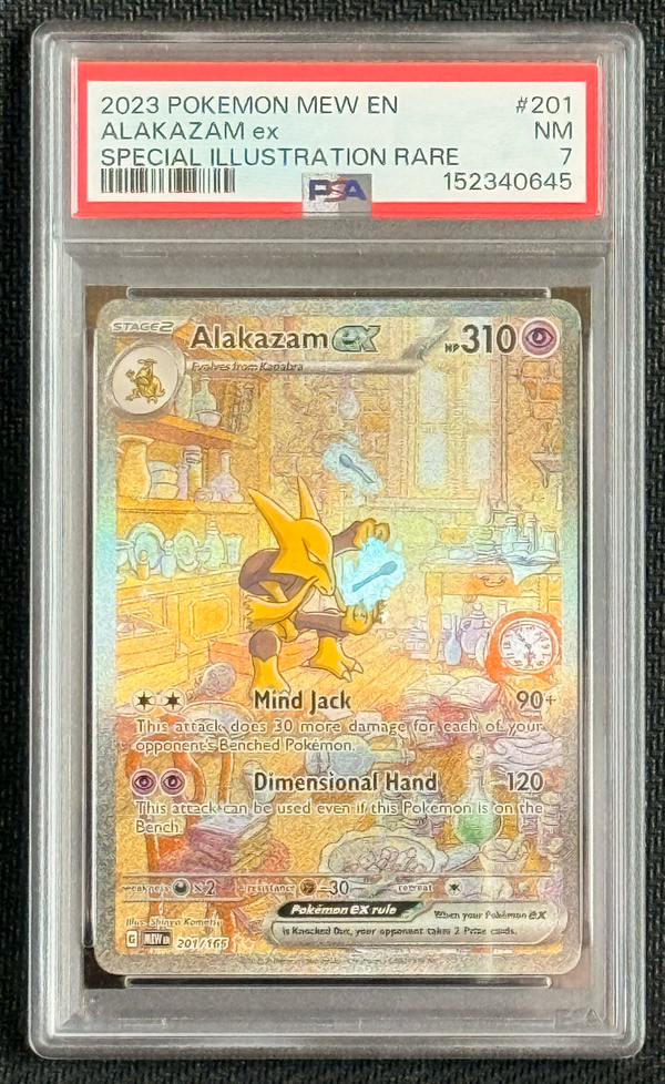 PSA 7 Alakazam ex #201 - Special Illustration Rare