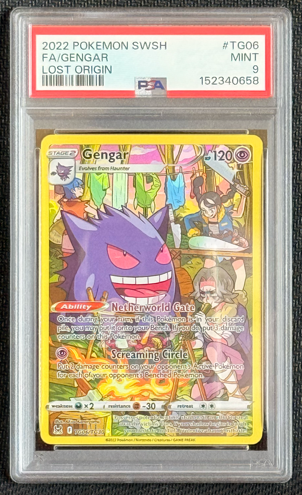 PSA 9 Gengar TG06 - Lost Origin Trainer Gallery