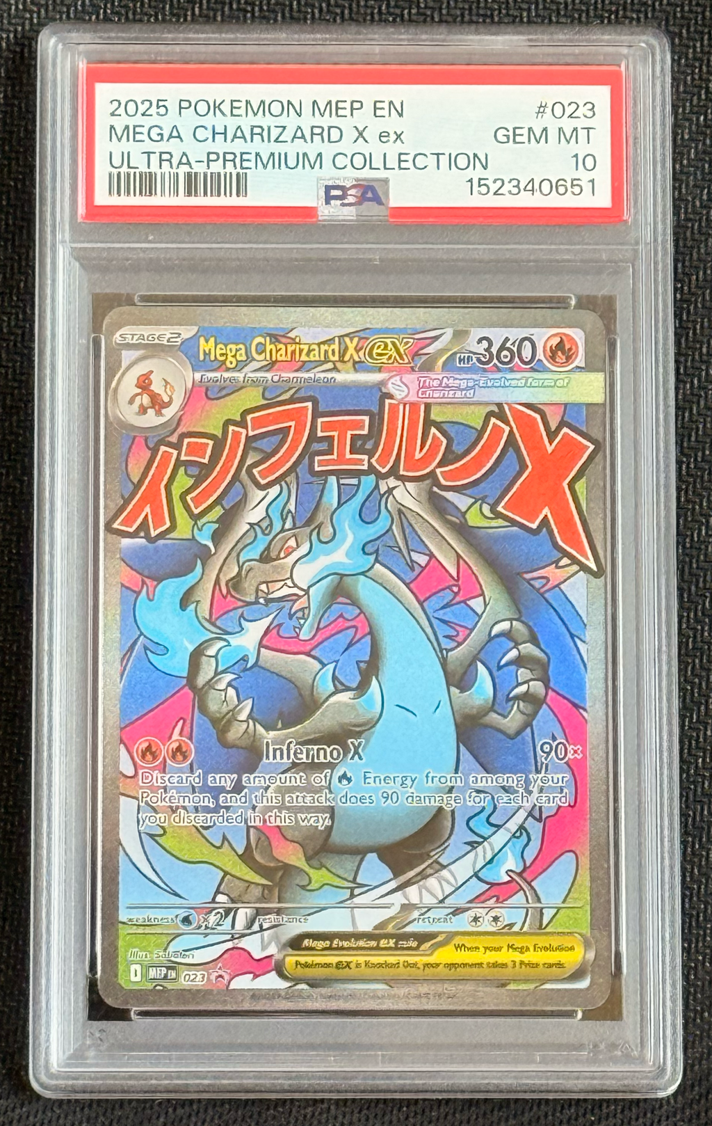 PSA 10 Mega Charizard X ex #023 - Ultra-Premium Collection