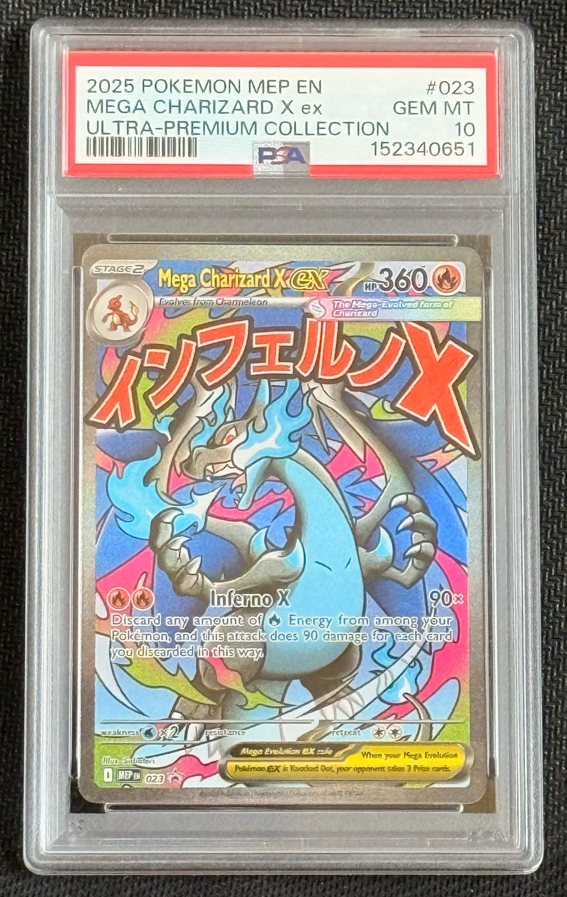 PSA 10 Mega Charizard X ex #023 - Ultra-Premium Collection