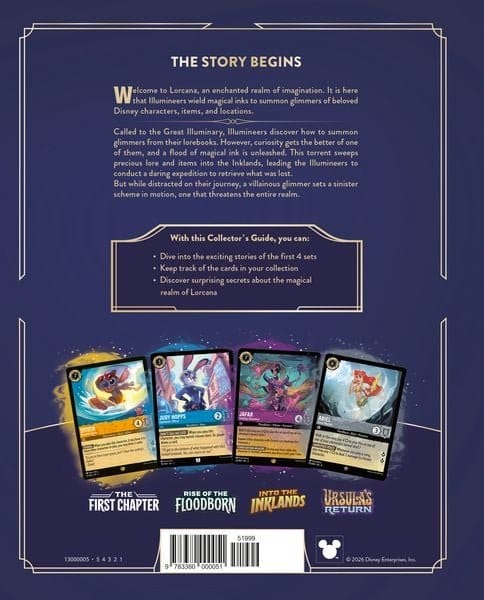 Disney Lorcana TCG Book The Official Collector's Guide: Sets 1-4